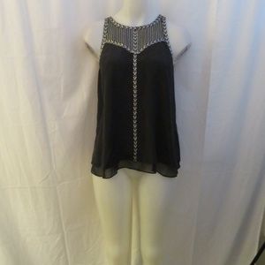 Rebecca Taylor Black and White Tank Top